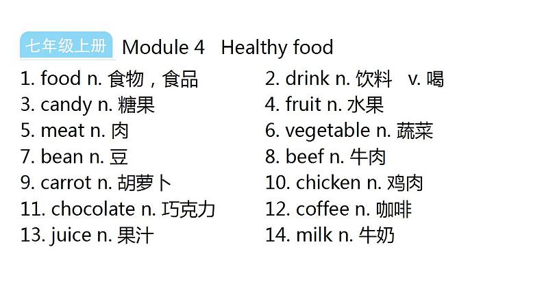 外研版中考英语复习主题一生活与学习课件第8页