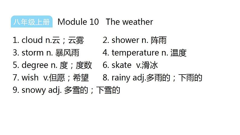 外研版中考英语复习主题七自然生态课件第8页