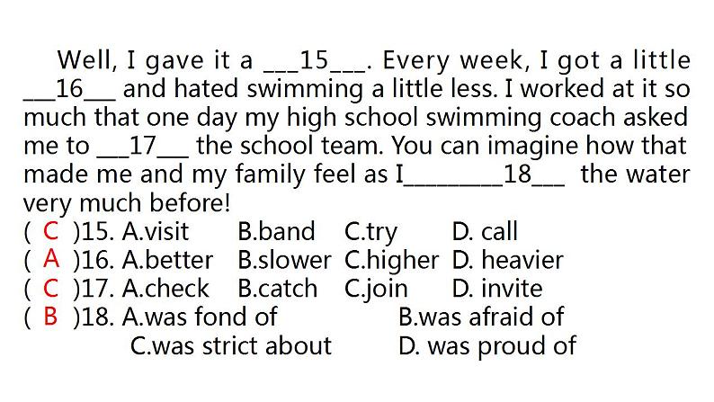 人教版中考英语复习模拟卷（二）课件第8页