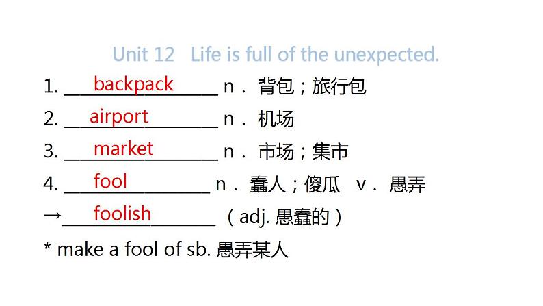 人教版中考英语复习九年级Unit 11~Unit 12课件第5页