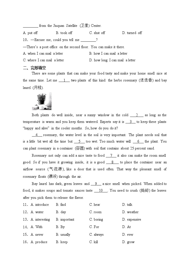 山东省青岛市2024年中考一模英语试卷(含答案)02