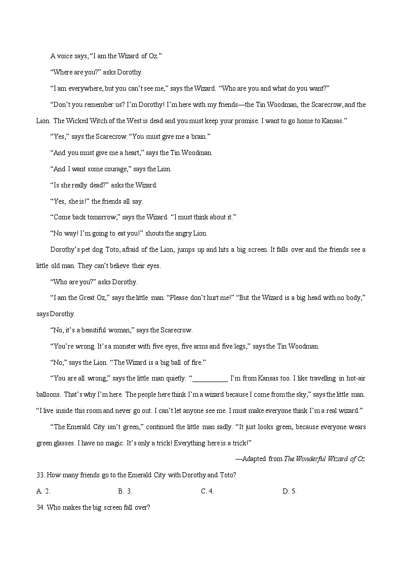 专题07 中考人物故事类阅读-【查漏补缺】2024年中考英语复习冲刺过关（江苏专用）第2页