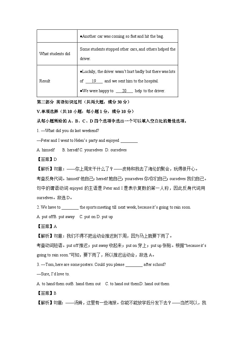 英语：安徽省合肥市庐江县2023-2024学年八年级下学期期中试题（解析版）第3页