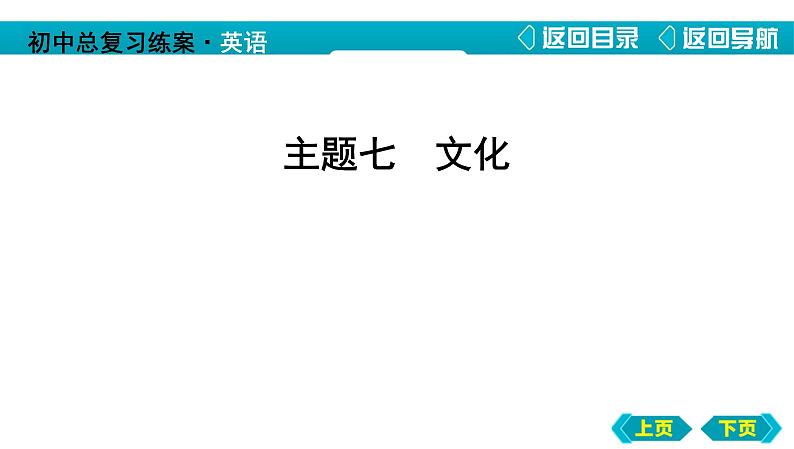 中考英语二轮复习课件   文化  社会第1页