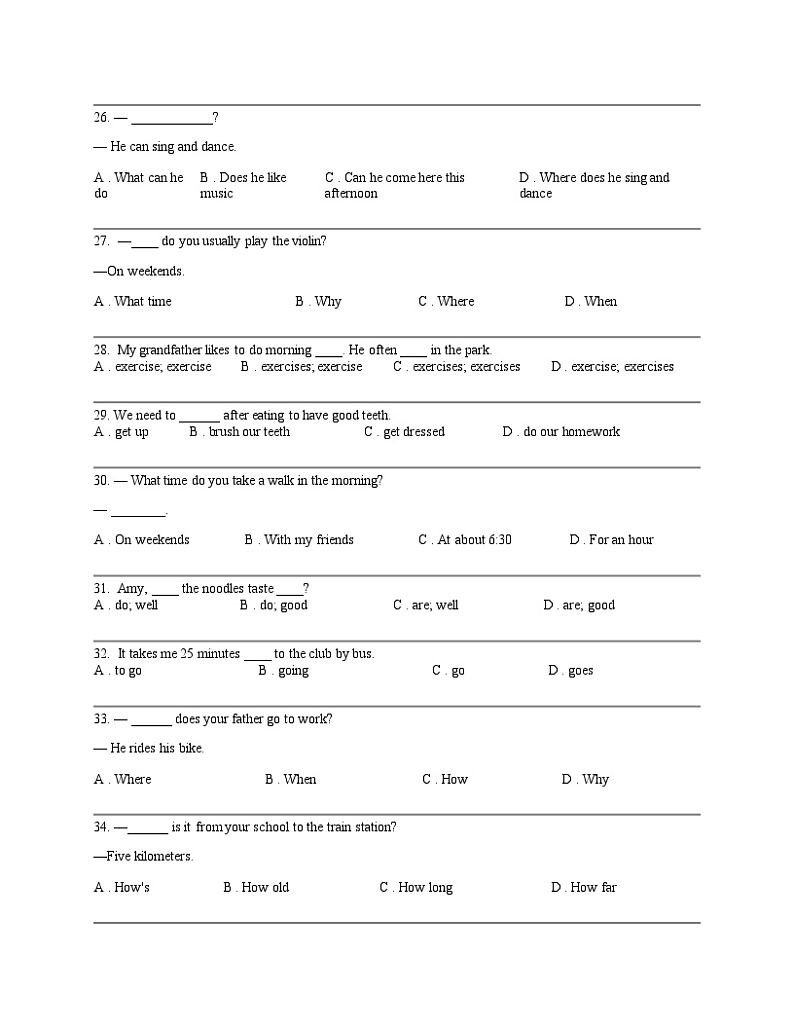 四川省广元中学2023-2024学年七年级下学期三月英语月考试题第3页