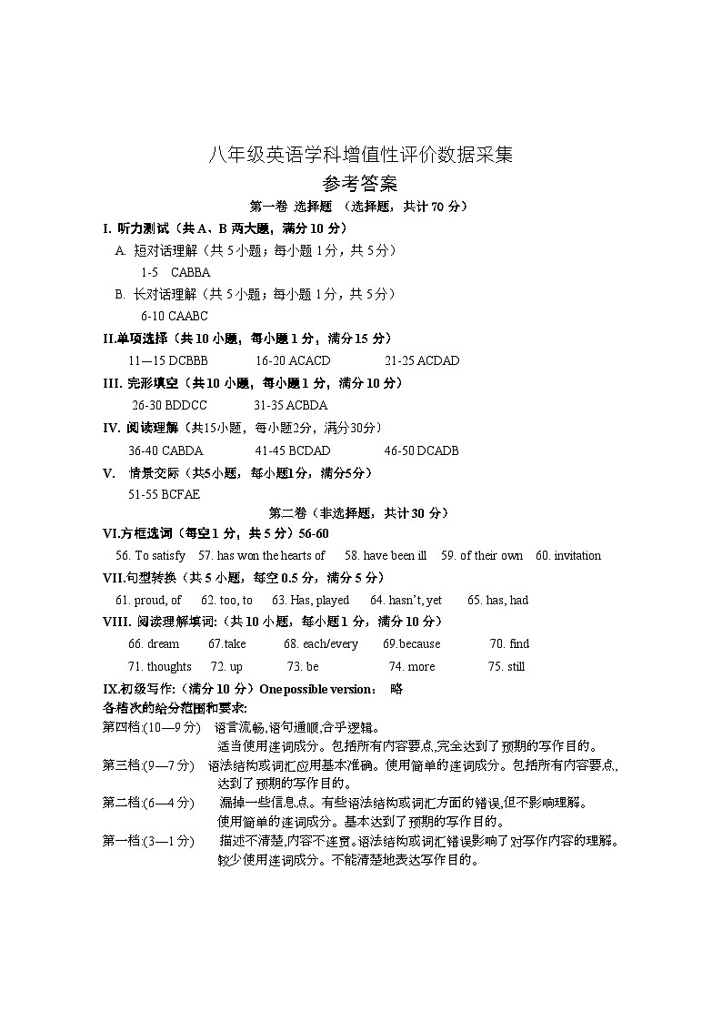 +内蒙古呼和浩特市回民区2023-2024学年八年级下学期期中考试英语试题01