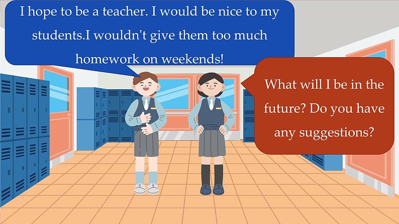 冀教英语八年级上册 Unit 5 Lesson 25 I Want to Be a Teacher! PPT课件第8页