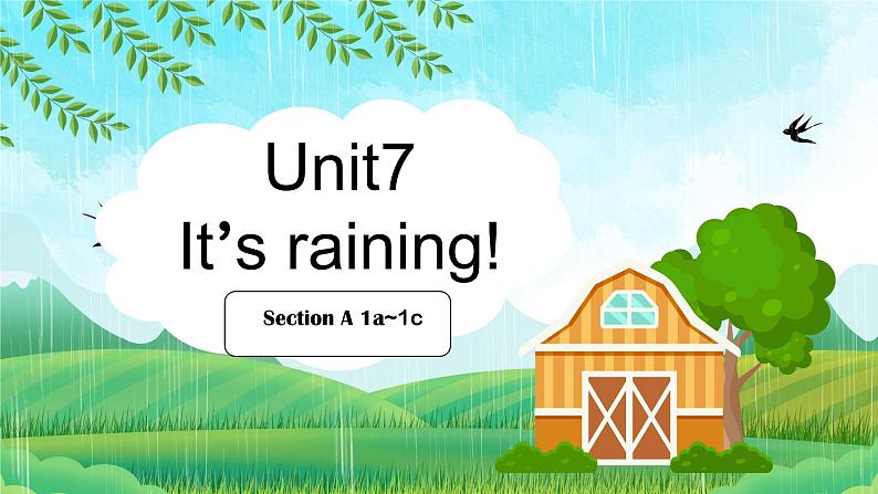 Unit 7 It’s raining Section A (1a-1c)教学课件 2023-2024学年人教版七年级英语下册第1页