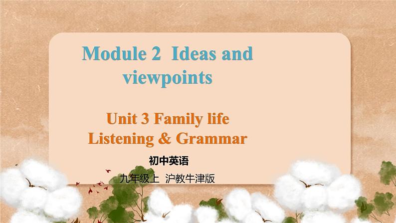 沪教牛津英语九年级上册 Module 2 Unit 3 Listening & Grammar PPT课件01