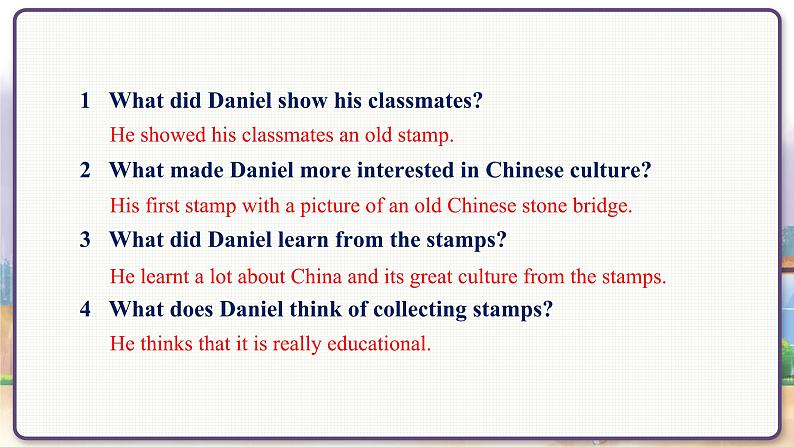 沪教牛津英语七年级上册 Module 4 Unit 8 More practice-Culture corner PPT课件06