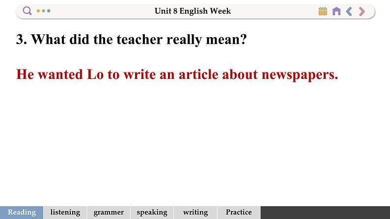 Unit 8 English Week第8页