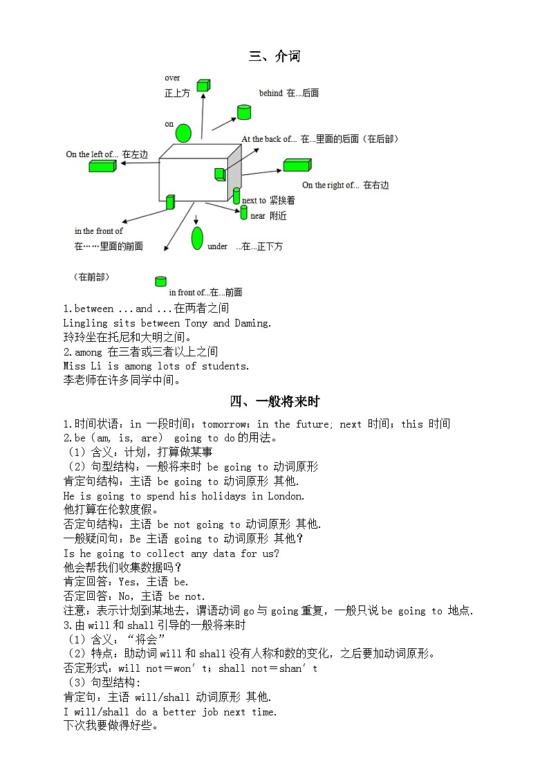 初中英语人教新目标七年级下册重点语法知识讲解（共九方面）02