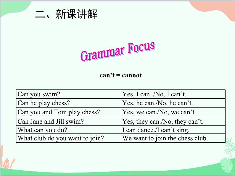 人教新目标版英语七年级下册 Unit 1 Can you play the guitar？Section A (3a-3c)课件第3页