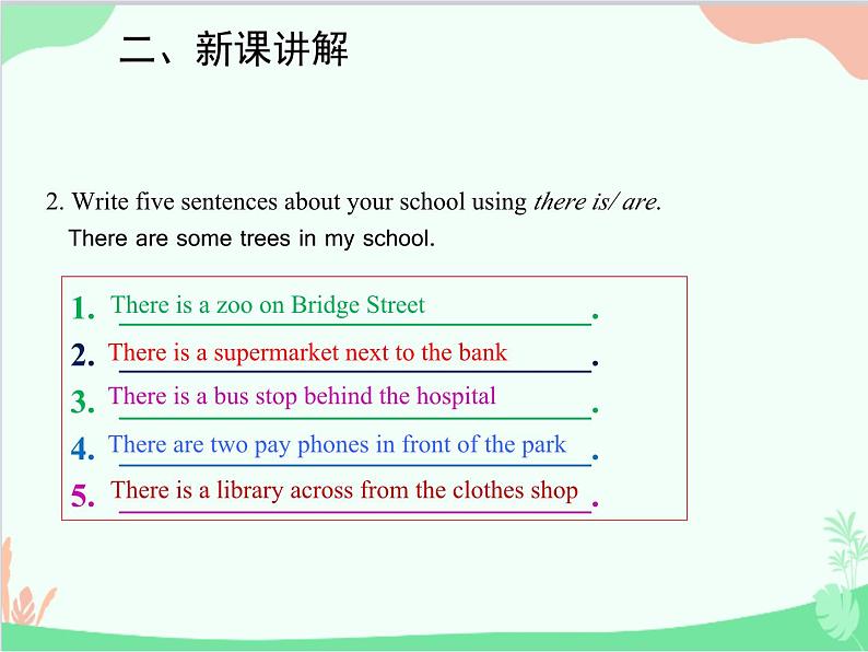 人教新目标版英语七年级下册 Unit 8 Is there a post office near here？Section B (3a-Self Check)课件第6页