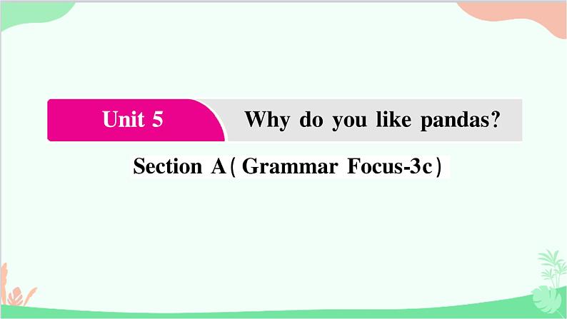 2.Unit 5 Section  A(Grammar  Focus-3c)第1页