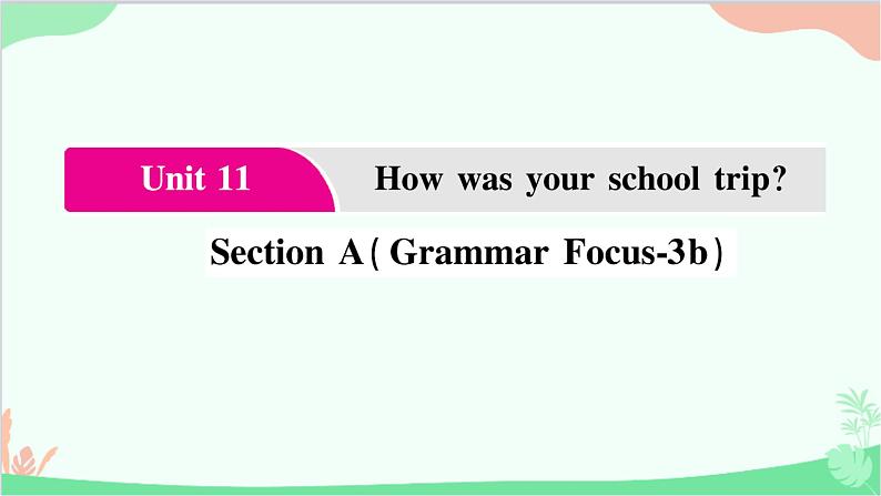 2.Unit 11 Section  A(Grammar  Focus-3b)第1页