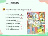 人教新目标版英语七年级下册 Unit 12 What did you do last weekend？Section A (1a-2d)课件