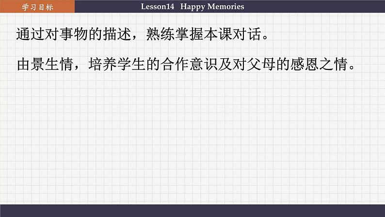 冀教英语八年级上册 Unit 3 Lesson 14 Happy Memories PPT课件02