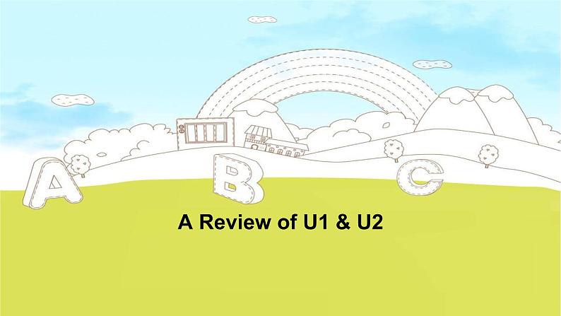 外研版初中英语8上8AM4U1&U2 review 课件第1页