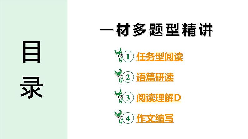 2024 河北英语中考备考重难专题：一材多题型精讲（任务型阅读、阅读理解D、作文）【课件】第3页