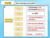 【公开赛课】人教初中英语课件9全Unit 6 When was it invented Section B 3a-selfcheck 课件+音视频