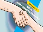 【公开赛课】人教初中英语课件九全Unit10 You’re supposed to shake hands SectionA听说 课件+音视频