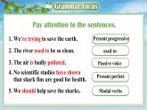 【公開賽課】人教初中英語課件九全Unit 13 We're trying to save the earth Section A  Grammar Focus-4c 課件+音視頻