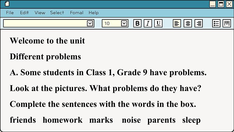译林英语九年级上册 Unit 3  Period 1 Comic strip & Welcome to the unit PPT课件07