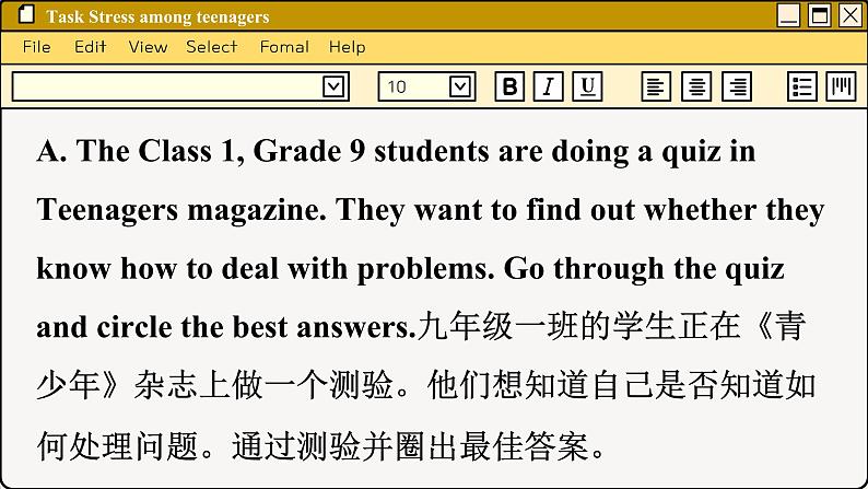 译林英语九年级上册 Unit 3  Period 5 Task & Self-assessment PPT课件04