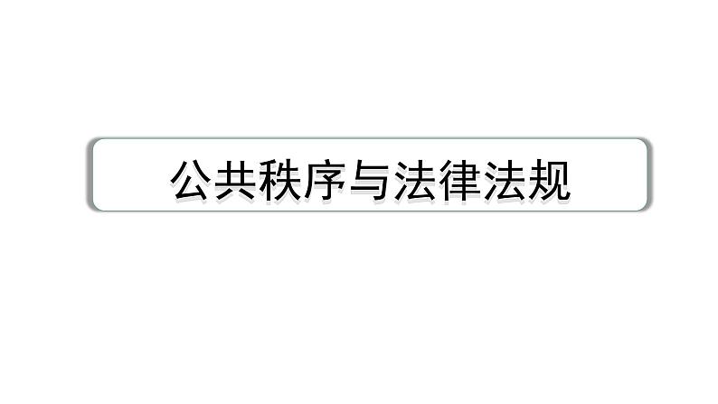 2024成都中考英语教材词汇默写 公共秩序与法律法规 （课件）第1页