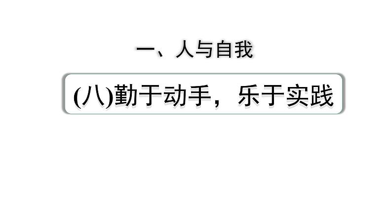 2024成都中考英语试题研究 人与自我（八）勤于动手，乐于实践费 教材词汇默写【课件】第1页