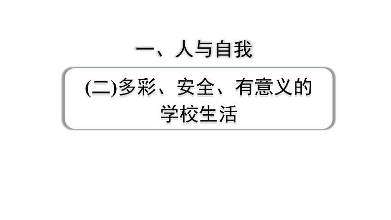 2024成都中考英语试题研究 人与自我（二）多彩、安全、有意义的学校生活 教材词汇默写【课件】第1页