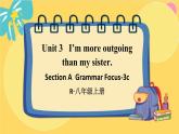 人教版英语八年级上册 Unit 3 第2课时（Section A Grammar Focus-3c） PPT课件