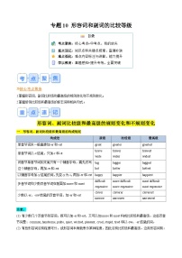 【暑假自学课】2024年新八年级英语暑假提升精品讲义（人教版）-专题10 形容词和副词的比较等级（原卷版+解析版）