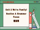 2024年新版人教版七年级上册英语Unit 2 课时3 Section A（Grammar Focus） 同步课件+同步作业+素材