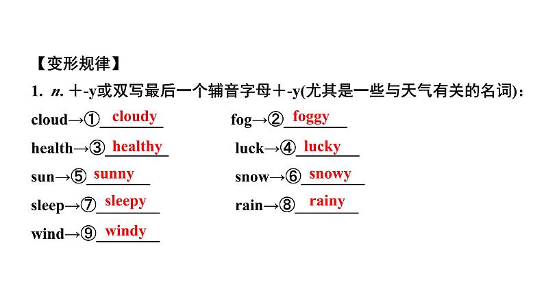 2024湖北中考英语二轮复习 微专题 名词填空（课件）第5页