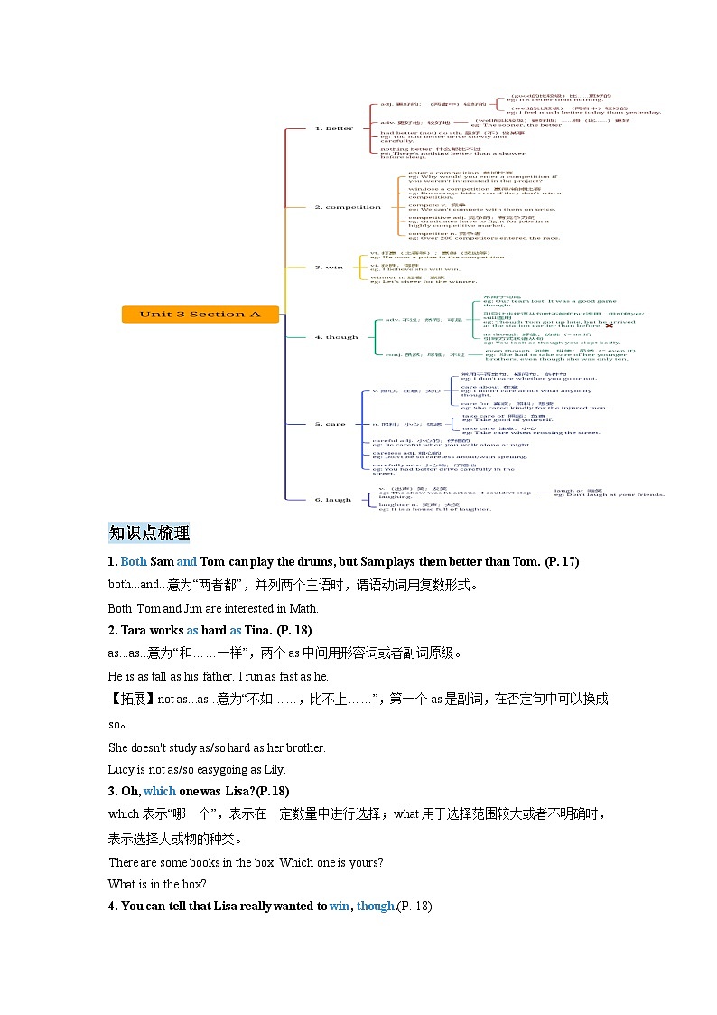 第15 讲 八年级上册 Unit 3  Section A -【暑假自学课】新八年级英语暑假精品课讲义（人教版）02