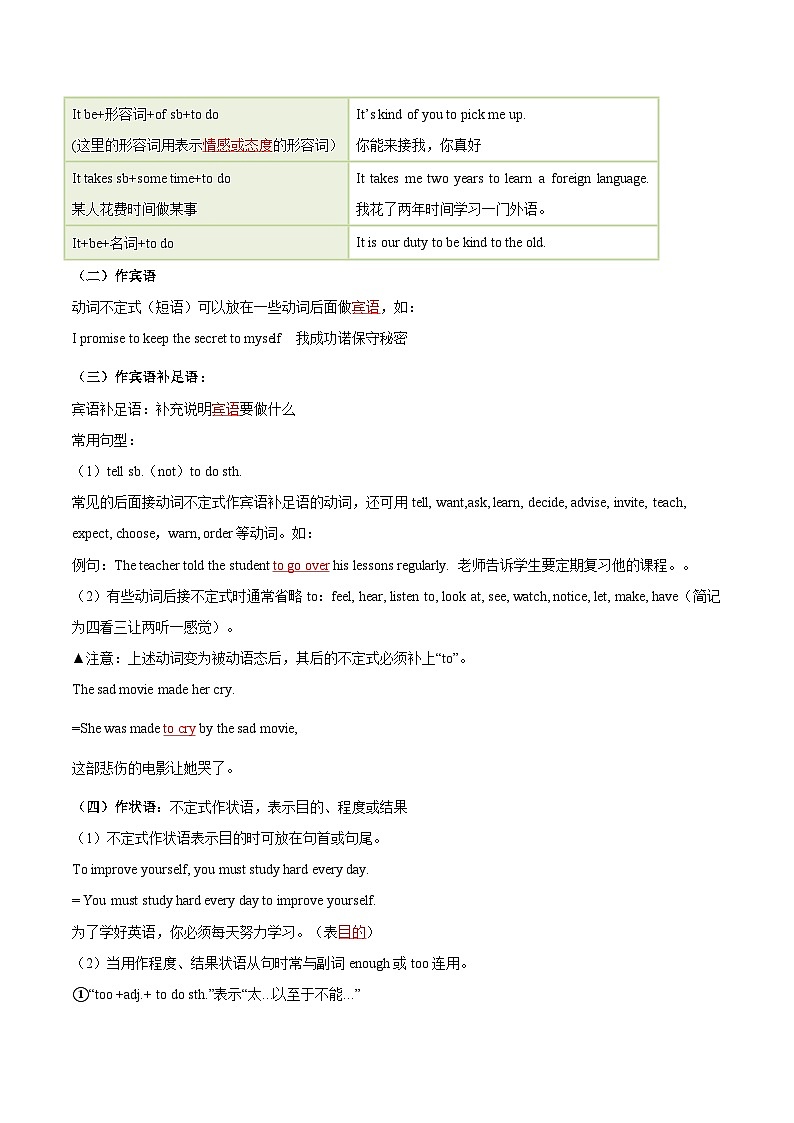 第09练 动词不定式-【暑假衔接】八年级英语（人教版）（解析版）第2页