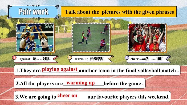 【公开赛课】外研初中英语课件八上Module 3 Unit 2 This year we are training more carefully07