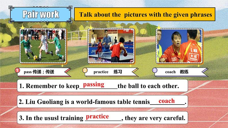 【公开赛课】外研初中英语课件八上Module 3 Unit 2 This year we are training more carefully08