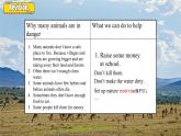 【公开赛课】外研初中英语课件8上Module 6 Animals in danger.  Unit 3 Language in use