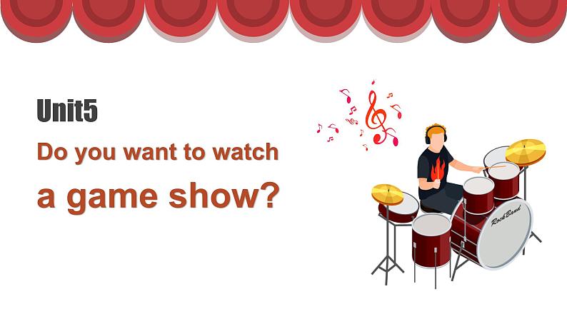人教版初中英语8上Unit5 Do you want to watch a game show单元复习课件01