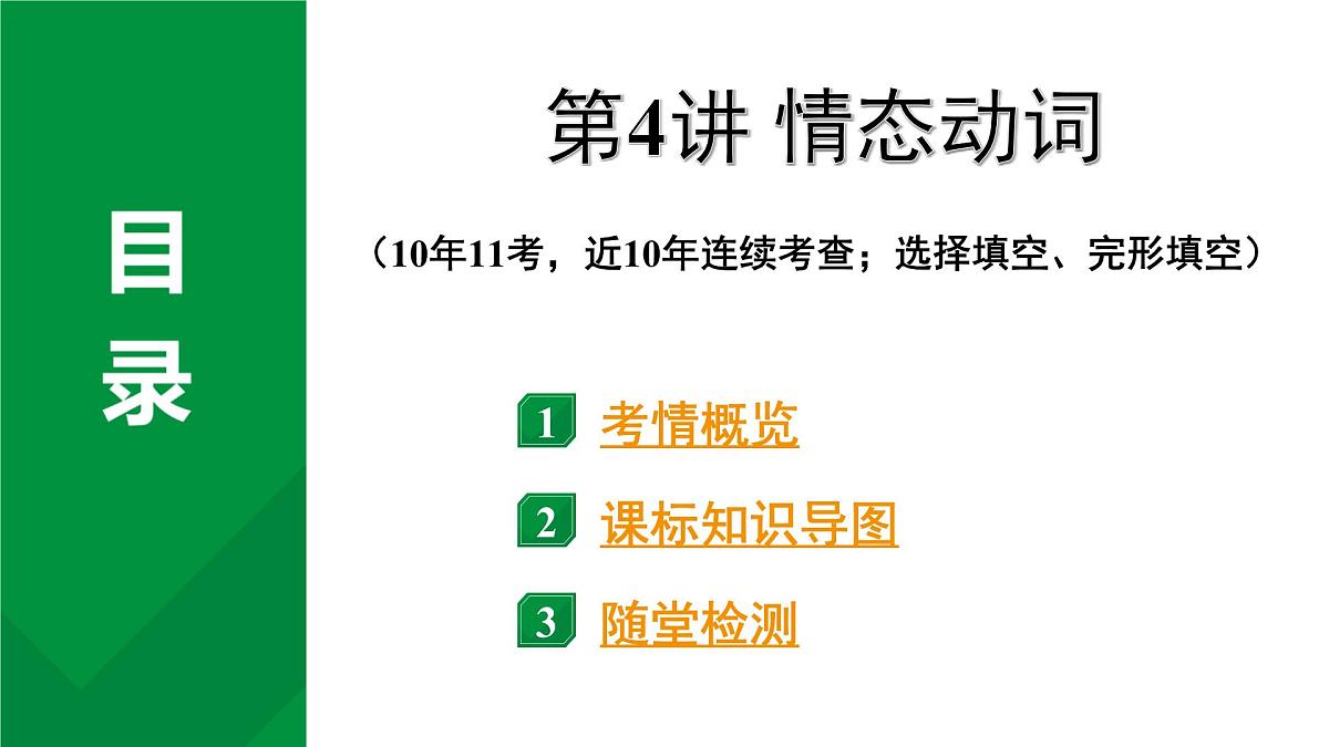 2024中考英语二轮复习第二部分专题一第4讲情态动词(课件)第2页