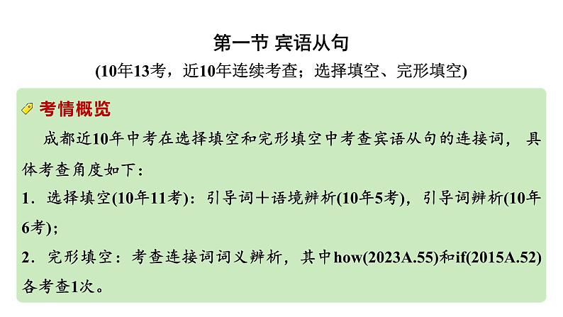 2024中考英语复习专题 第3讲 主从复合句 (课件)02