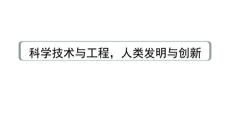 2024中考英语教材词汇默写专题 科学技术与工程,人类发明与创新  (课件)第1页