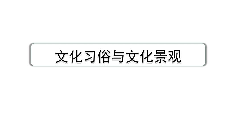 2024中考英语教材词汇默写专题 文化习俗与文化景观  (课件)第1页