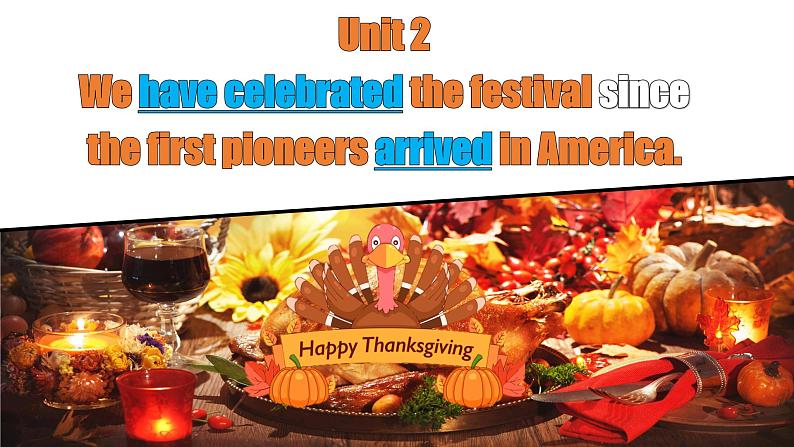 【公开赛课】外研初中九上课件Module 2 Unit2  We have celebrated the festival since the first pioneers arrived in America07