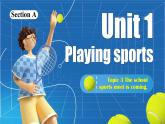 【公開賽課】仁愛初中英語課件八上Unit 1 Playing sports. Topic 3SectionA