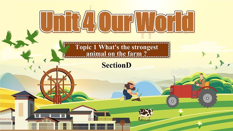 【公开赛课】仁爱初中英语课件八上Unit 4 Our World  Topic 1 SectionD01