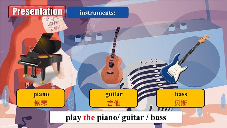 Unit 3  Our hobbies Topic 2 What sweet music! Section A 课件第5页